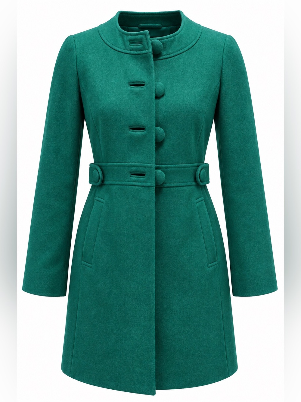 Vtg Banana Republic Green Women's Coat XS Petite